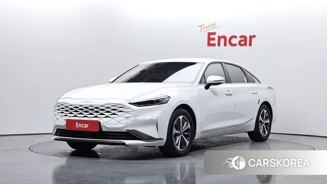 Kia K8 Hybrid 2023 Белый из Кореи