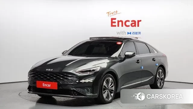 Kia K8 Hybrid 2023 Серый из Кореи