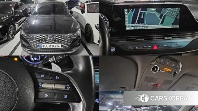 Hyundai The New Grandeur IG Hybrid 2022 Черный из Кореи