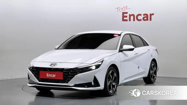 Hyundai Avante (CN7) 2022 Белый из Кореи