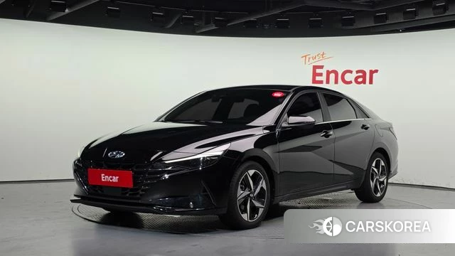 Hyundai Avante Hybrid (CN7) 2020 Черный из Кореи