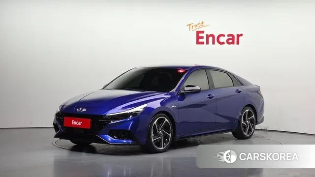 Hyundai Avante (CN7) 2021 Синий из Кореи