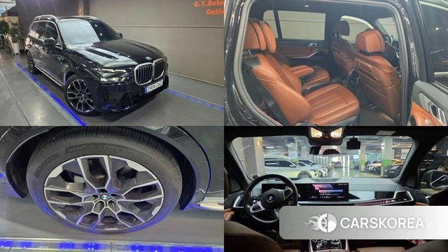 BMW X7 (G07) 2023 Черный из Кореи