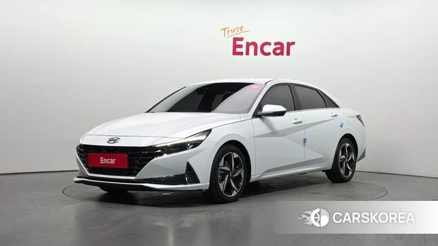 Hyundai Avante Hybrid (CN7) 2020 Белый из Кореи