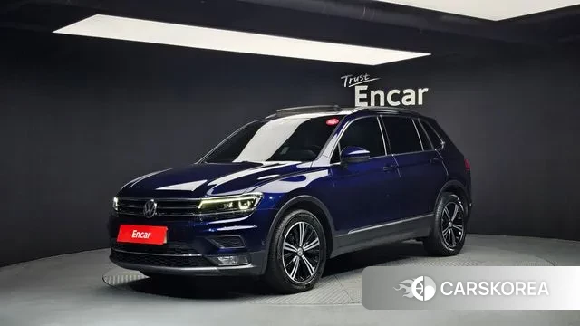Volkswagen Tiguan second Generation 2020 Синий из Кореи