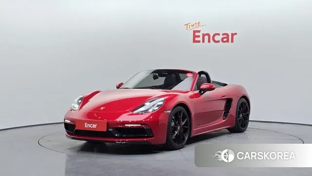 Porsche 718 Boxster 2018 Красный из Кореи