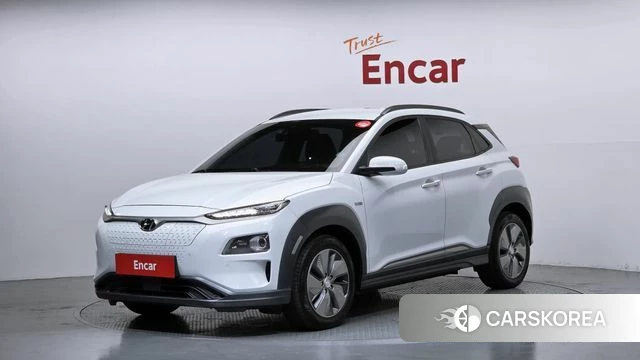 Hyundai Kona Electric 2018 Белый из Кореи