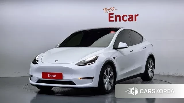 Tesla Model Y 2021 Белый из Кореи