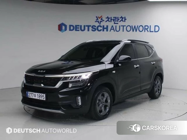 Kia Seltos 2022 Черный из Кореи