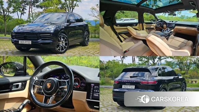 Porsche Cayenne (PO536) 2020 Синий из Кореи
