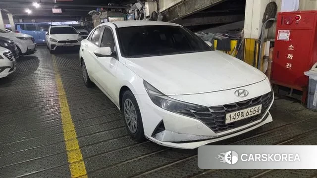 Hyundai Avante (CN7) 2021 Белый из Кореи