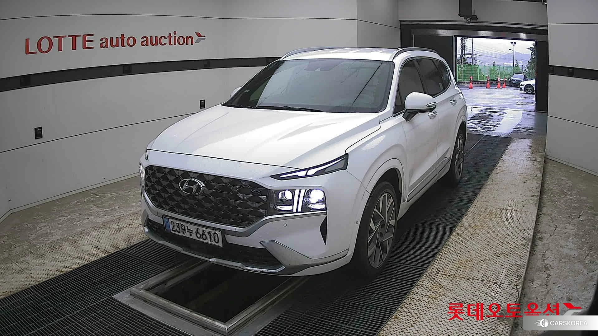 Hyundai Santa Fe 2021 Белый из Кореи