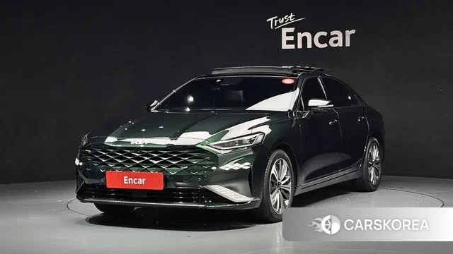 Kia K8 Hybrid 2022 Темно-зеленый из Кореи