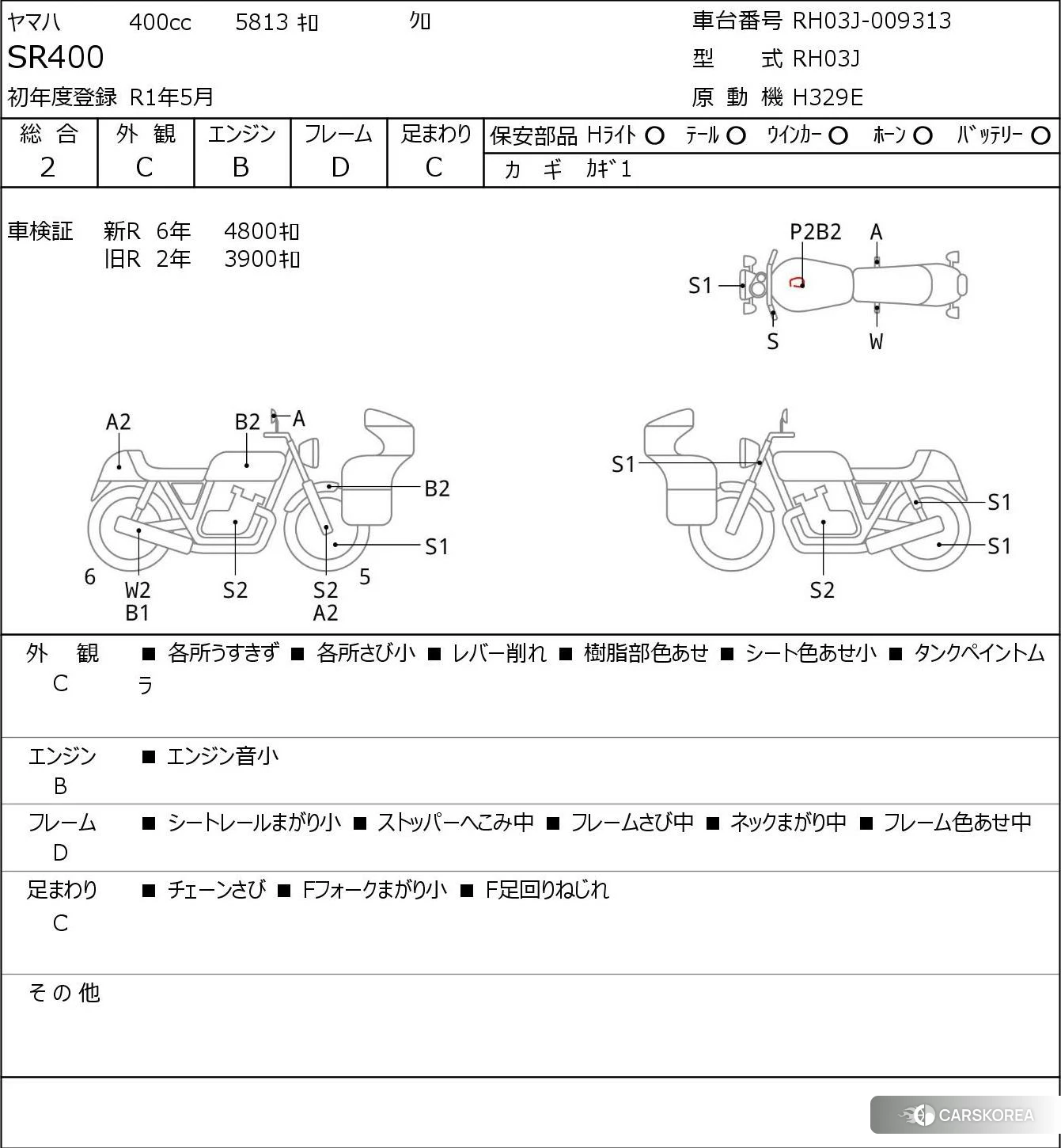 Yamaha SR 400 2019 из Японии, фото 5