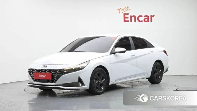 Hyundai Avante Hybrid (CN7) 2021 Белый из Кореи