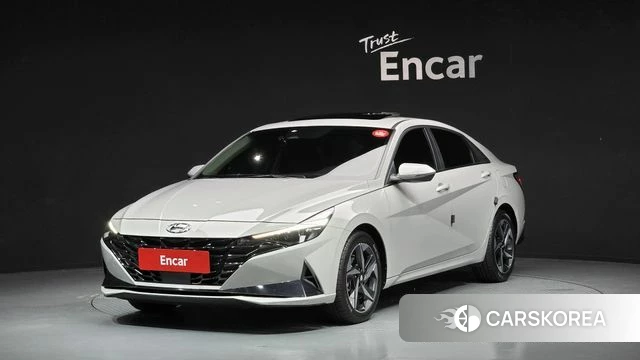 Hyundai Avante Hybrid (CN7) 2022 Серебристо-серый из Кореи