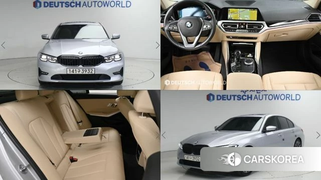 BMW 3 Series (G20) 2020 Серебристо-серый из Кореи