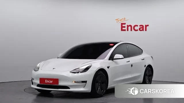 Tesla Model 3 2021 Белый из Кореи