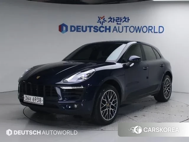 Porsche Macan 2018 Синий из Кореи