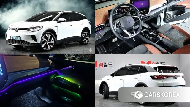 Volkswagen ID.4 2022 Белый из Кореи