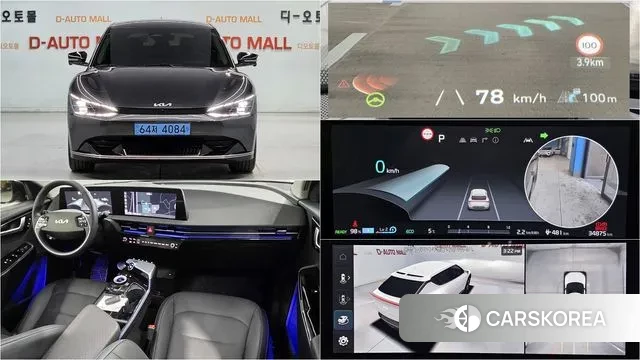 Kia EV6 2023 Серый из Кореи