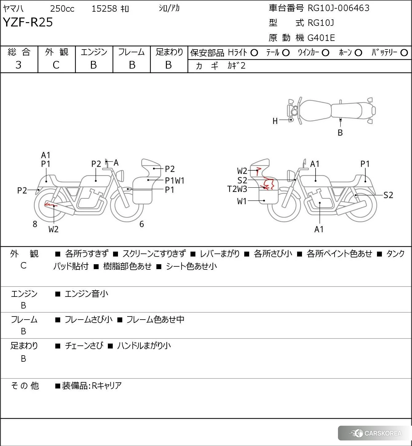 Yamaha YZF-R25 2015 из Японии, фото 5