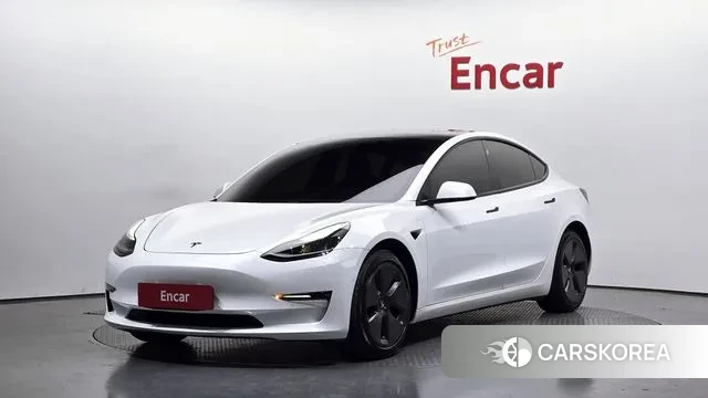 Tesla Model 3 2021 Белый из Кореи
