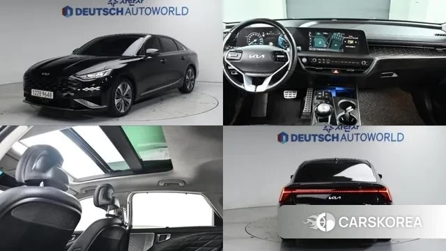Kia K8 Hybrid 2022 Черный из Кореи