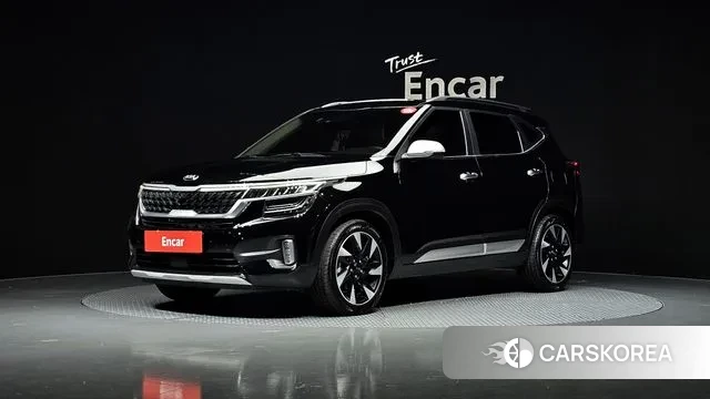 Kia Seltos 2021 Черный из Кореи