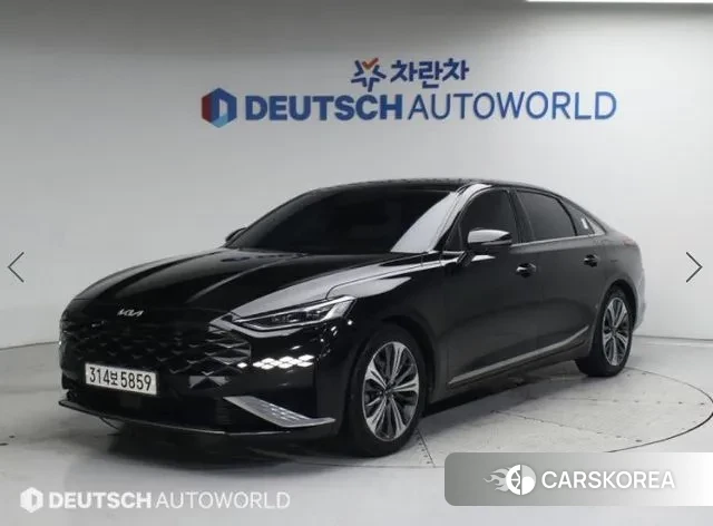 Kia K8 Hybrid 2021 Черный из Кореи