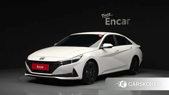Hyundai Avante (CN7) 2023 Белый из Кореи
