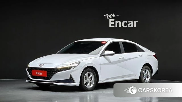 Hyundai Avante (CN7) 2021 Белый из Кореи