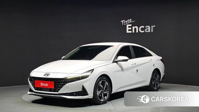 Hyundai Avante (CN7) 2023 Белый из Кореи