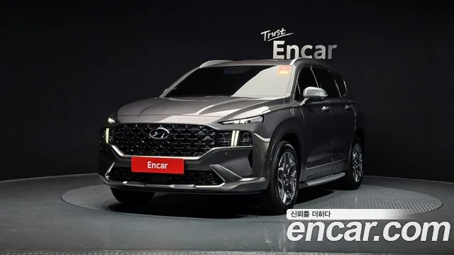 Hyundai The New Santa Fe 2023 Серый из Кореи