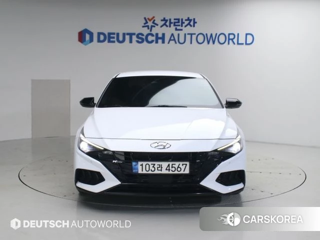 Hyundai Avante (CN7) 2021 Белый из Кореи