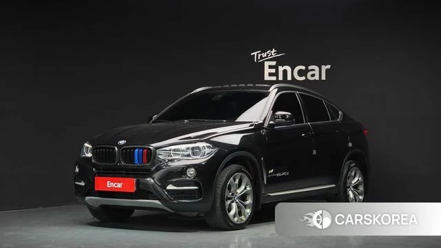 BMW X6 (F16) 2018 Черный из Кореи