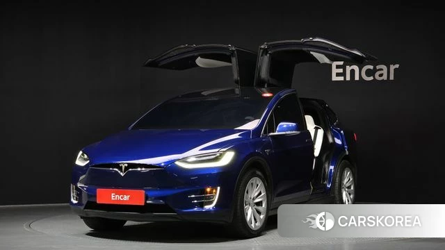 Tesla Model X 2020 Синий из Кореи
