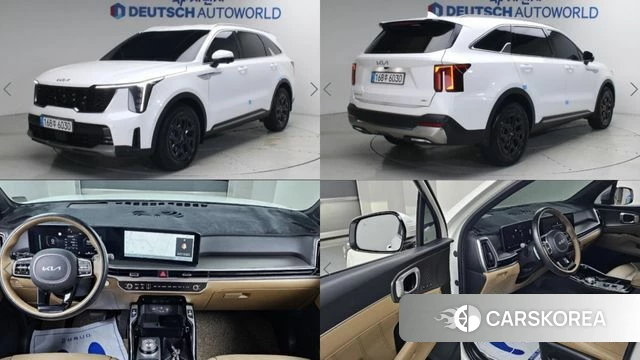Kia The New Sorento 4th Generation 2023 Белый из Кореи
