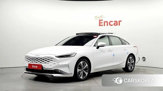 Kia K8 Hybrid 2021 Белый из Кореи