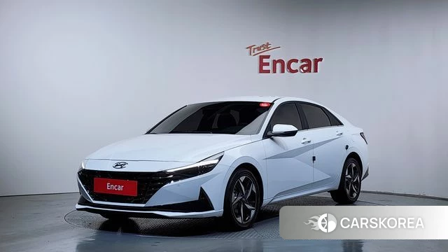 Hyundai Avante (CN7) 2022 Белый из Кореи