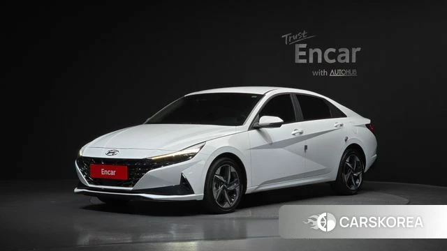 Hyundai Avante (CN7) 2022 Белый из Кореи