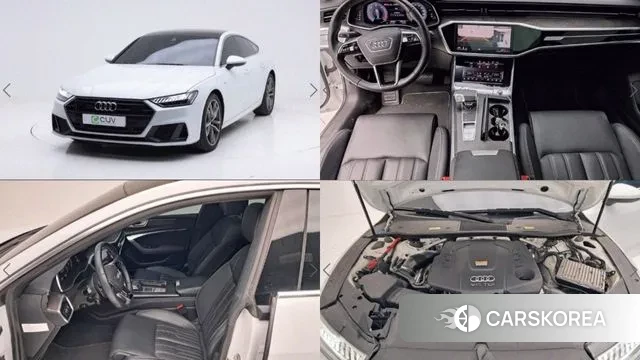 Audi A7 (4K) 2020 Белый из Кореи