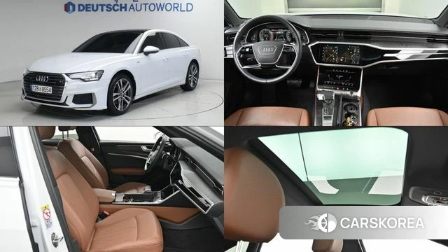 Audi A6 (C8) 2023 Белый из Кореи