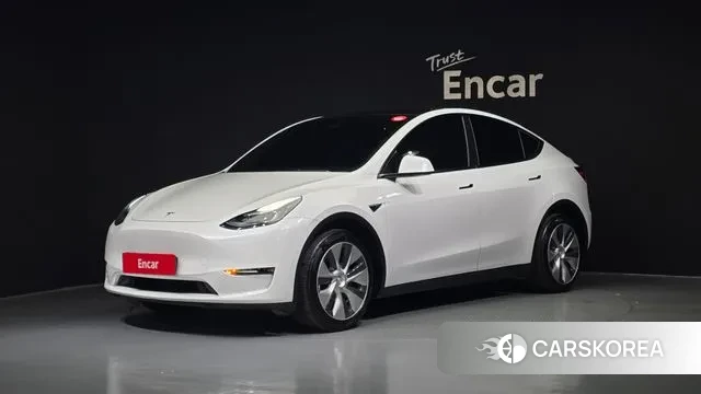 Tesla Model Y 2021 Белый из Кореи