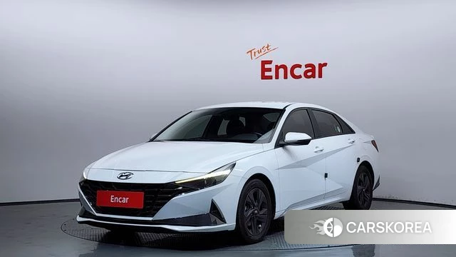 Hyundai Avante Hybrid (CN7) 2021 Белый из Кореи
