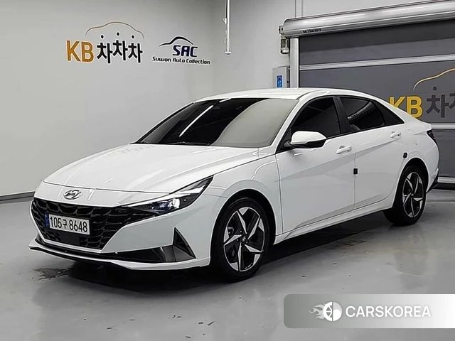 Hyundai The New Avante (CN7) 2021 Белый из Кореи