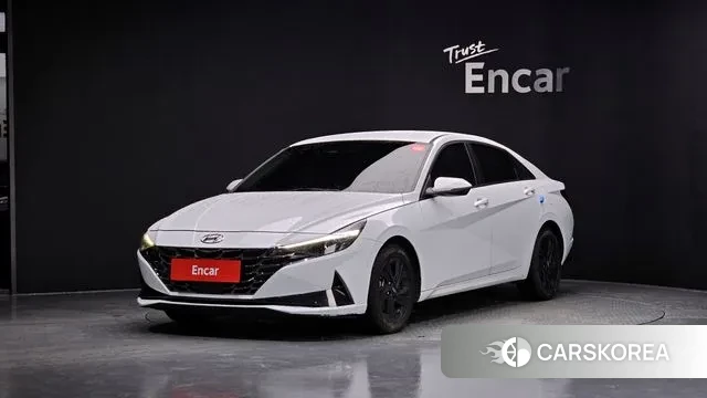 Hyundai Avante Hybrid (CN7) 2021 Белый из Кореи
