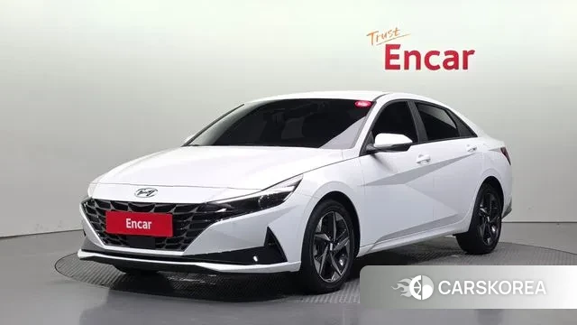 Hyundai Avante (CN7) 2023 Белый из Кореи