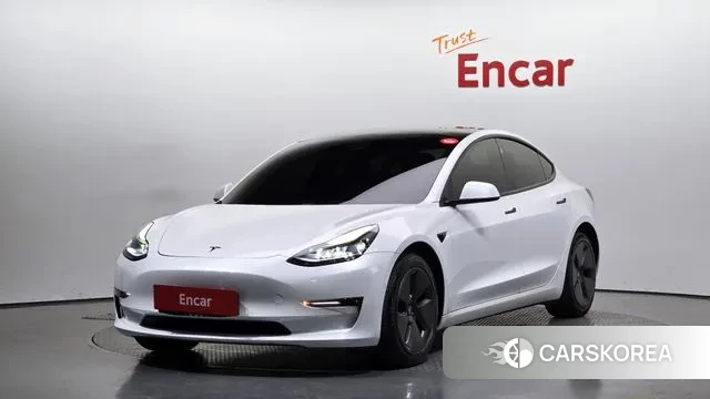 Tesla Model 3 2021 Белый из Кореи