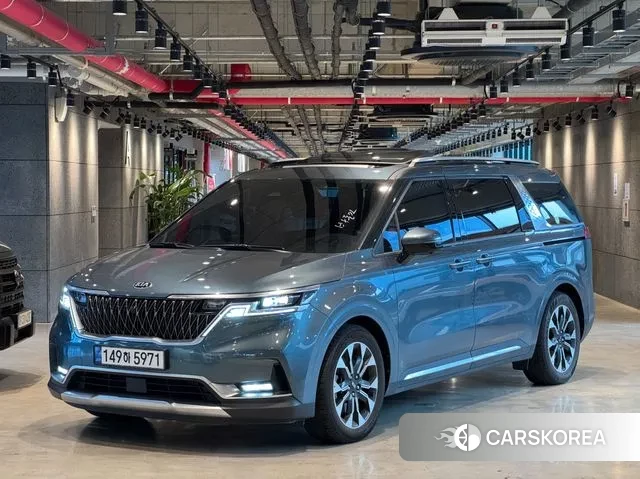 Kia Carnival 4th generation 2021 Небесно-голубой из Кореи